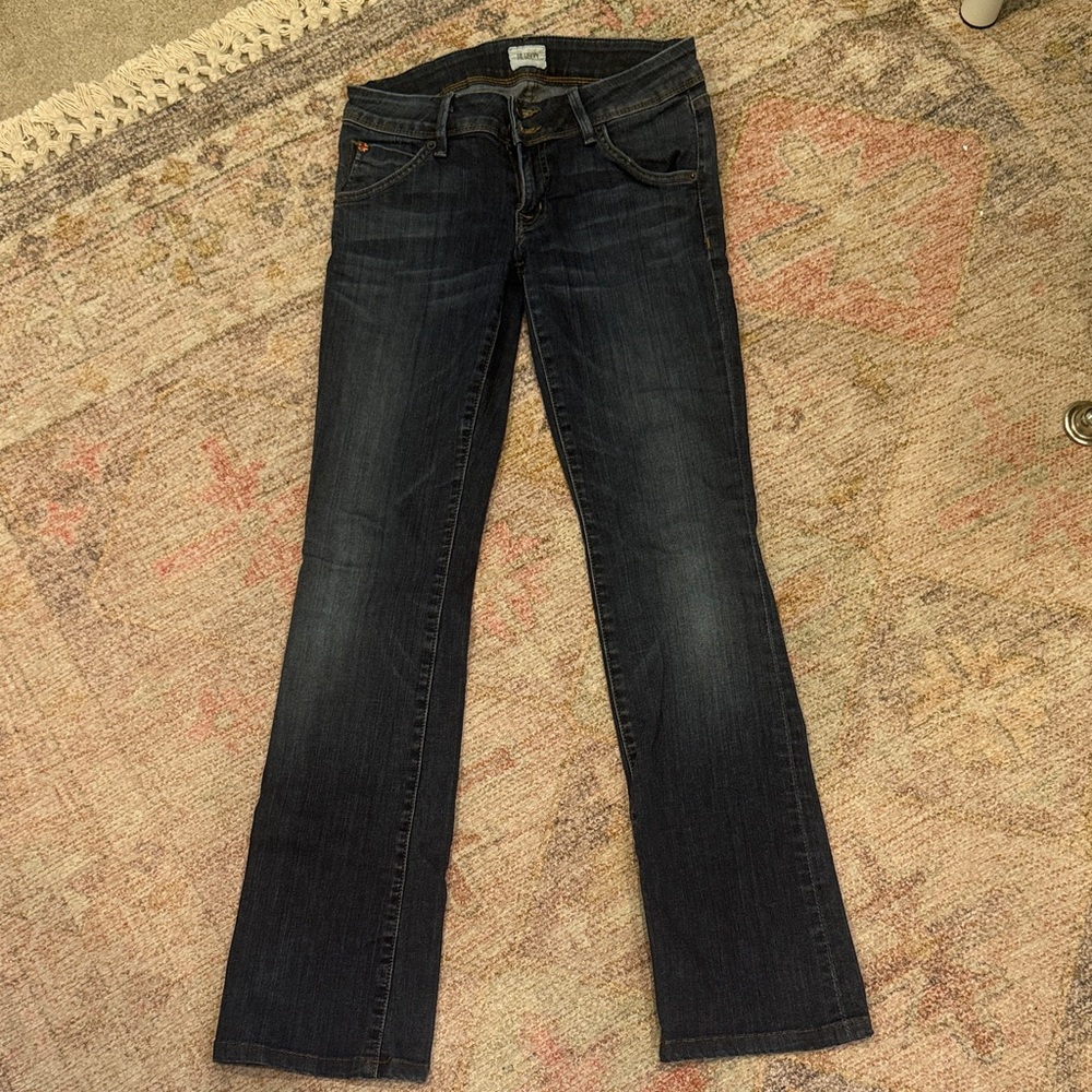 Hudson Jeans Women's mid rise Dark Blue Baby Boot Cut